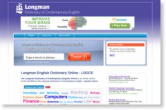 Longman English Dictionary Online HP画面